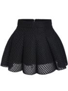 Shein Black Mesh Flare Mini Skirt