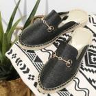 Shein Metal Detail Flat Espadrilles