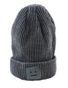 Shein Tide Fashion Gray Big Popular Autumn And Winter Thick Stick Needle Face Knitting Hat