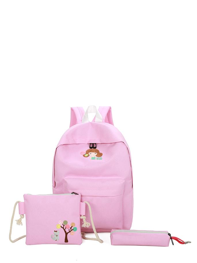 Shein Girl & Tree Pattern Combination Bag 3pcs
