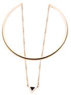 Shein Gold Bar Collar Geometric Pendant Necklace