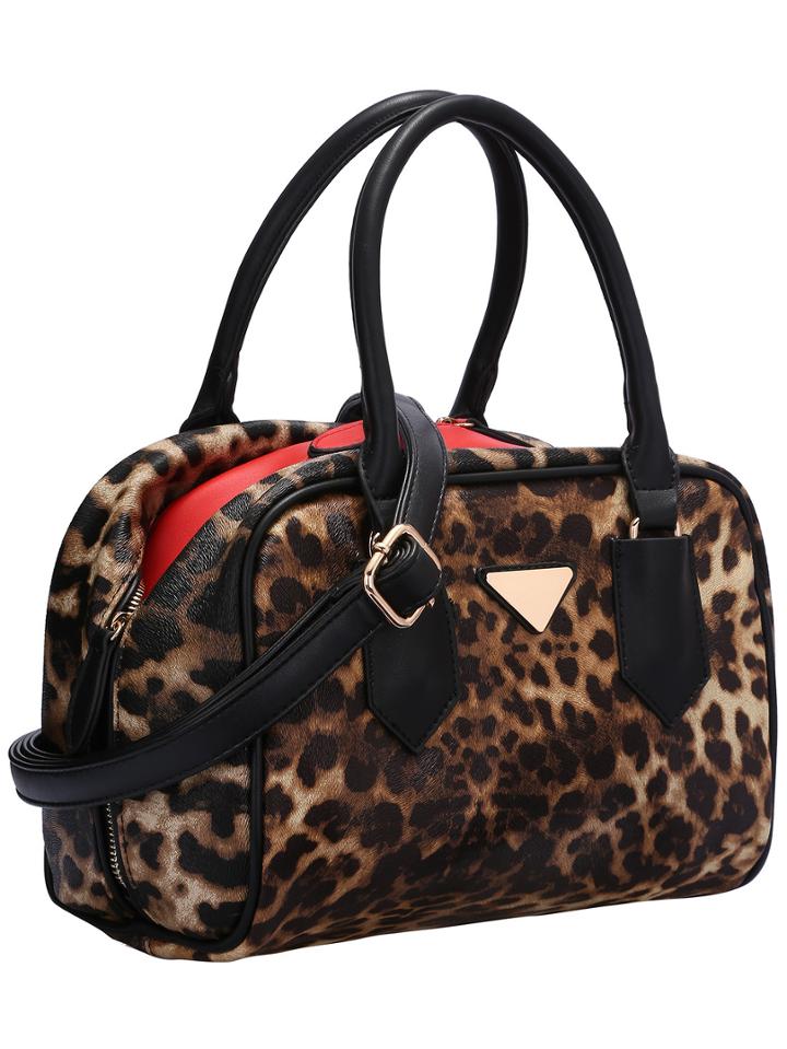 Shein Brown Leopard 2pcs Set Bag In Bag