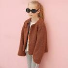 Shein Toddler Girls Plain Coat
