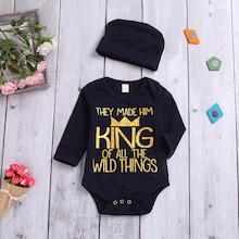 Shein Toddler Boys Letter Print Jumpsuit With Hat