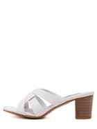 Shein White H-strap Chunky Sandals