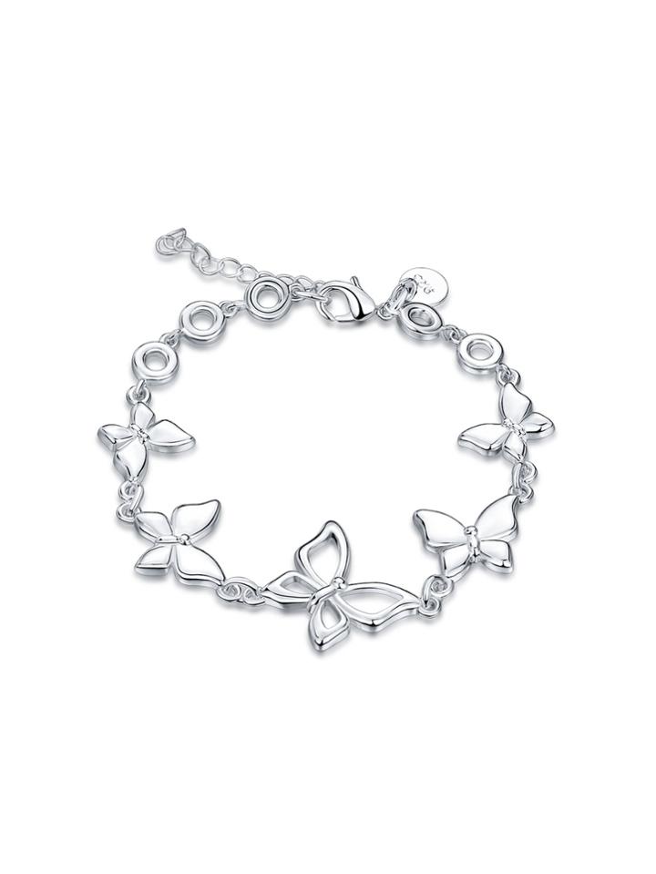 Shein Butterfly And Sequin Detail Bracelet