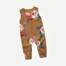 Shein Toddler Girls Baby Girl Floral Print Romper