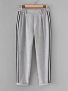 Shein Striped Tape Tapered Pants