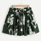 Shein Floral Knot Ruched Shorts
