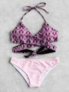 Shein Multi Print Mix & Match Wrap Bikini Set