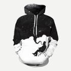 Shein Men Galaxy Print Hooded Sweatshirt