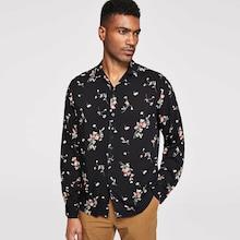 Shein Men Botanical Print Buttoned Shirt