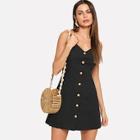 Shein Button Up Front Cami Dress