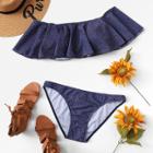 Shein Plus Flounce Bikini Set