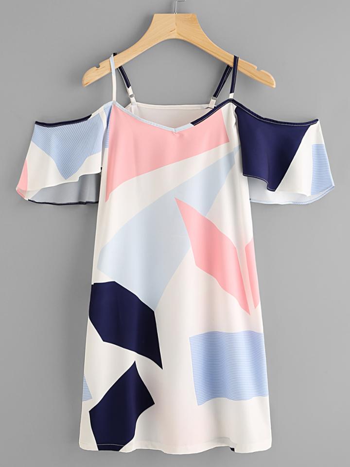 Shein Random Abstract Geo Print Dress