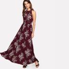 Shein Sleeveless Floral Fit & Flare Dress