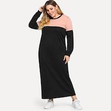 Shein Plus Color-block Longline Dress