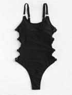 Shein Ring Linked Adjustable Straps Swimsuit