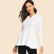 Shein 50s Ruffle Hem Top