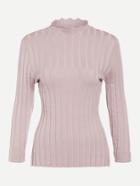 Shein Lettuce Edge Turtleneck Jumper