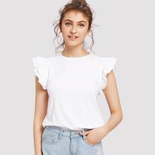 Shein Tiered Flounce Trim Tee
