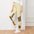 Shein Two Tone Cut And Sew Skinny Leggings