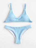 Shein Ribbed Push Up Bikini Set