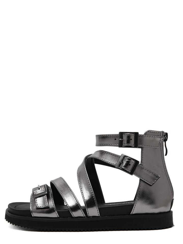 Shein Grey Hollow Gladiator Sandals