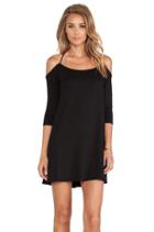 Shein Black Off The Shoulder Cross Back Dress