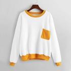 Shein Cut And Sew Teddy Sweatshirt