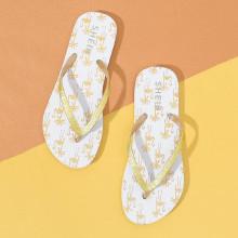 Shein Glitter Strap Flamingo Flip Flops