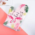 Shein Flamingo & Tropical Print Oven Glove