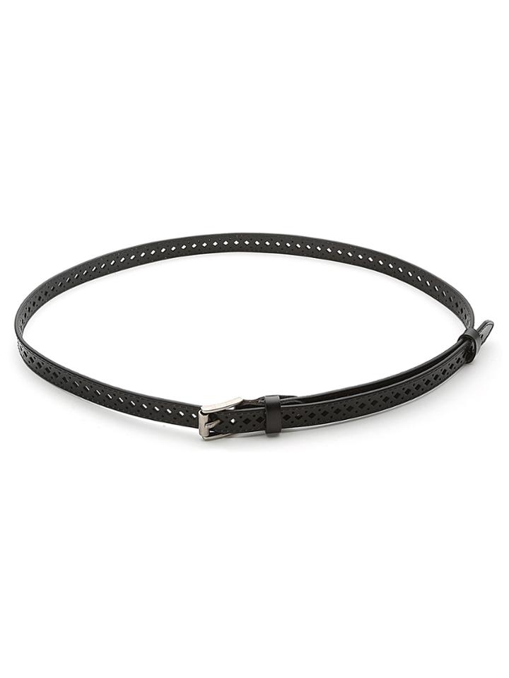 Shein Geometric Cut Faux Leather Belt