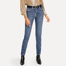 Shein High-waist Straight-leg Jeans
