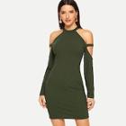 Shein Cut Out Shoulder Tunic Dress