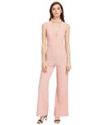 Shein Pink Choker Neck Sleeveless Jumpsuit