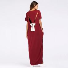 Shein Bow Tie Back Cut Out Hidden Pocket Dress