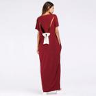 Shein Bow Tie Back Cut Out Hidden Pocket Dress