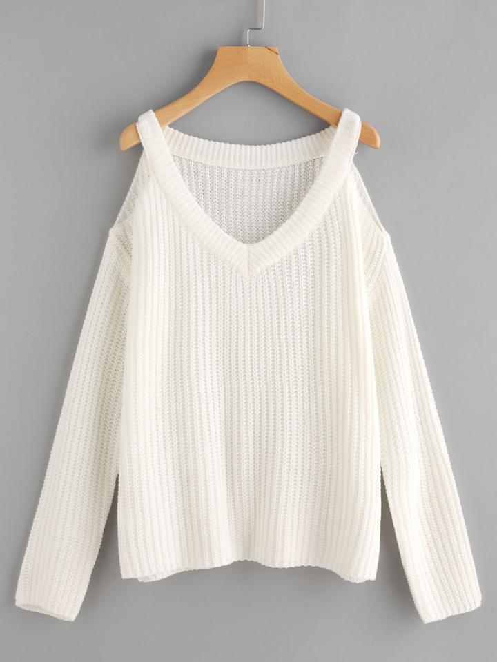 Shein Open Shoulder Jumper