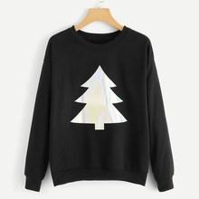 Shein Round Neck Graphic Sweatshirt