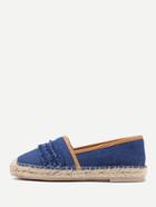 Shein Layered Raw Trim Design Denim Flats