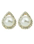 Shein New Fashion Jewelry Small Stud White Imitation Pearl Earrings