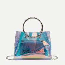 Shein Iridescence Bag With Inner Pouch