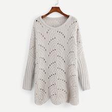 Shein Loose Knit Longline Sweater