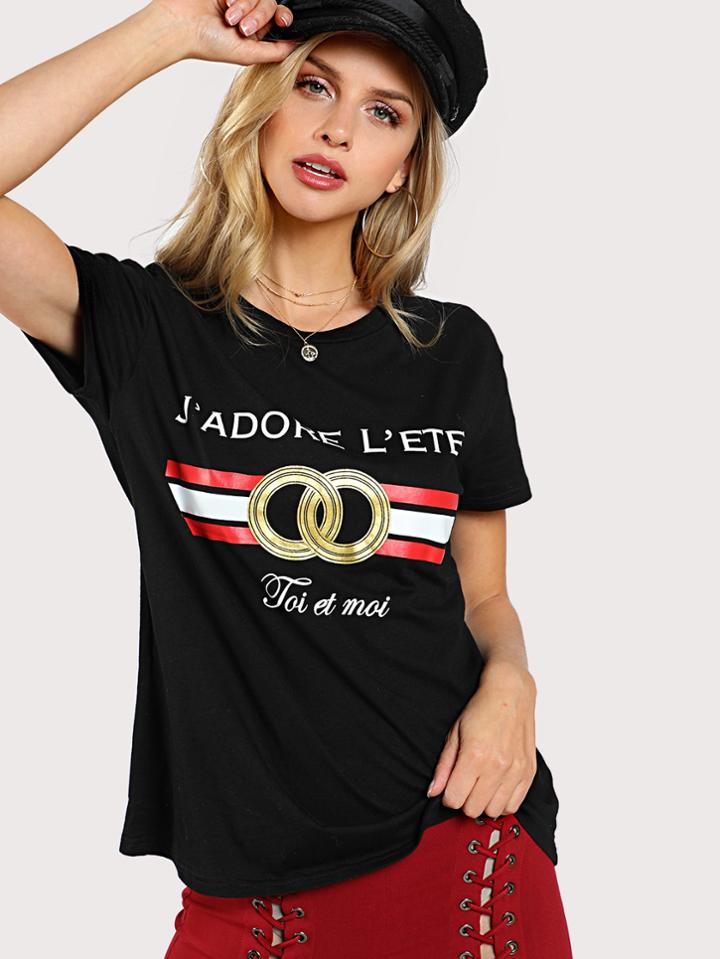 Shein Mixed Print Top