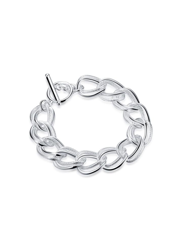 Shein Plated Link Toggle Bracelet