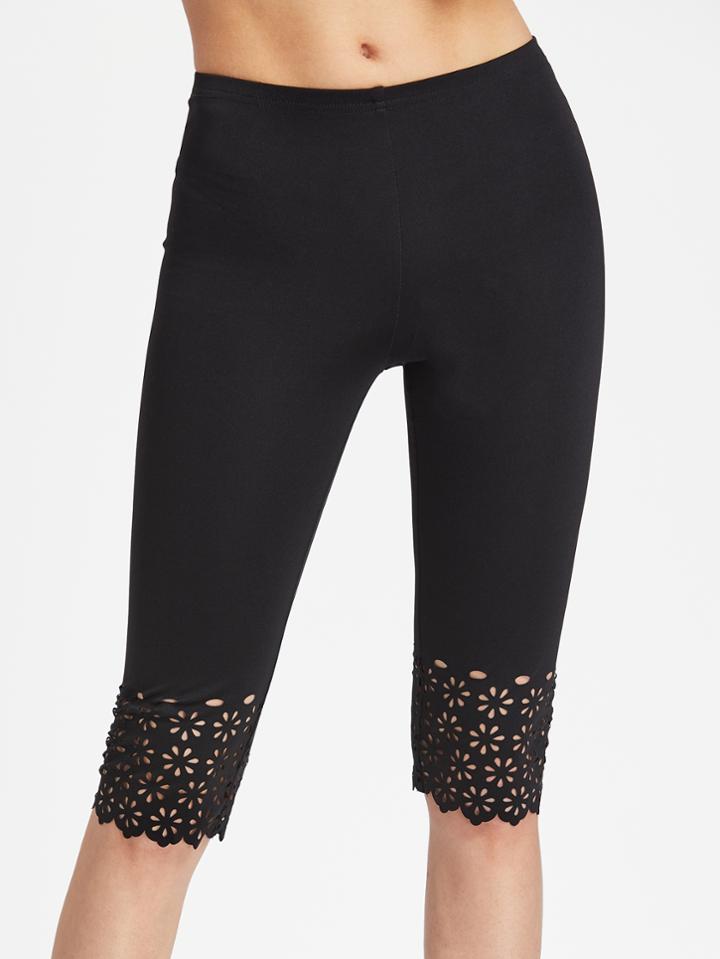 Shein Laser Cut Short Leggings