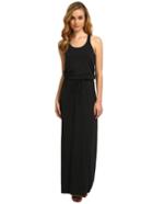 Shein Black Self-tie Waist Sleeveless Maxi Dress