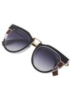 Shein Black Mixed Frame Cat Eye Sunglasses