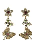 Shein Created Pearl Long Butterfly Earrings